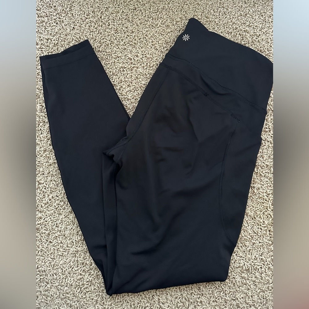 Athleta Black Ultimate Stash Tights Tall
